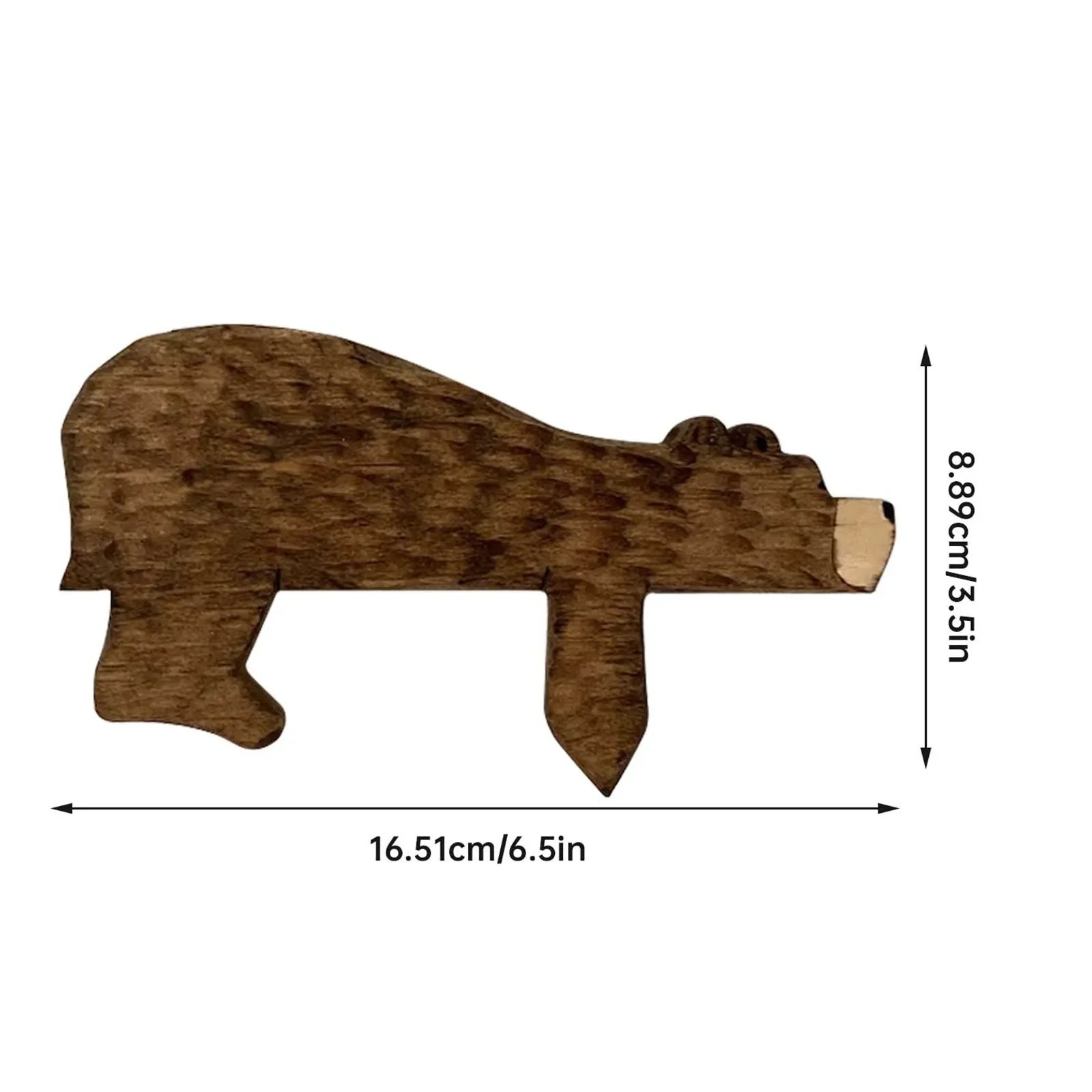 Wooden Brown Bear Door Topper