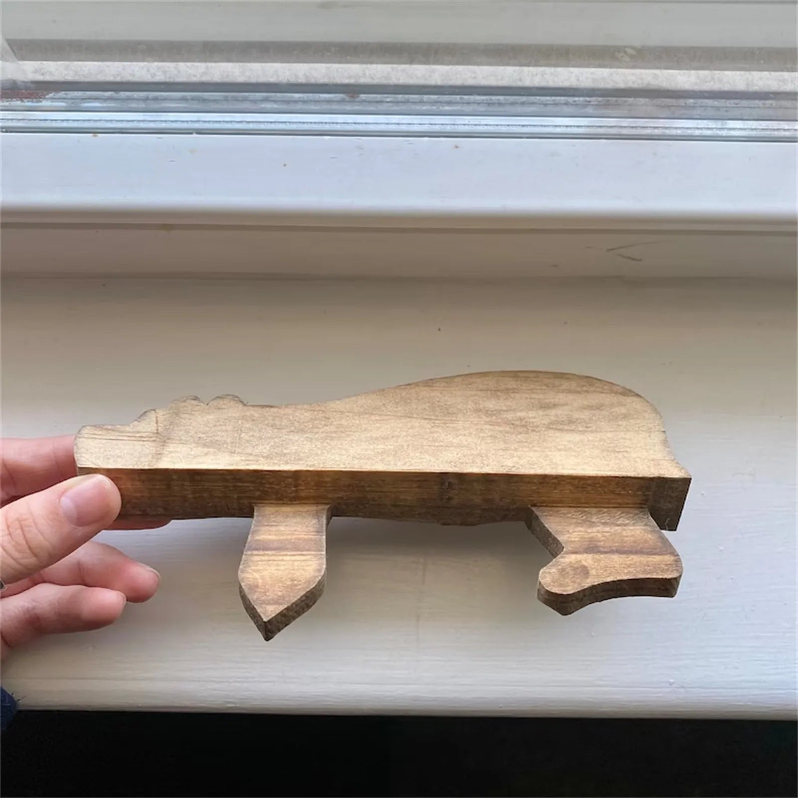 Wooden Brown Bear Door Topper