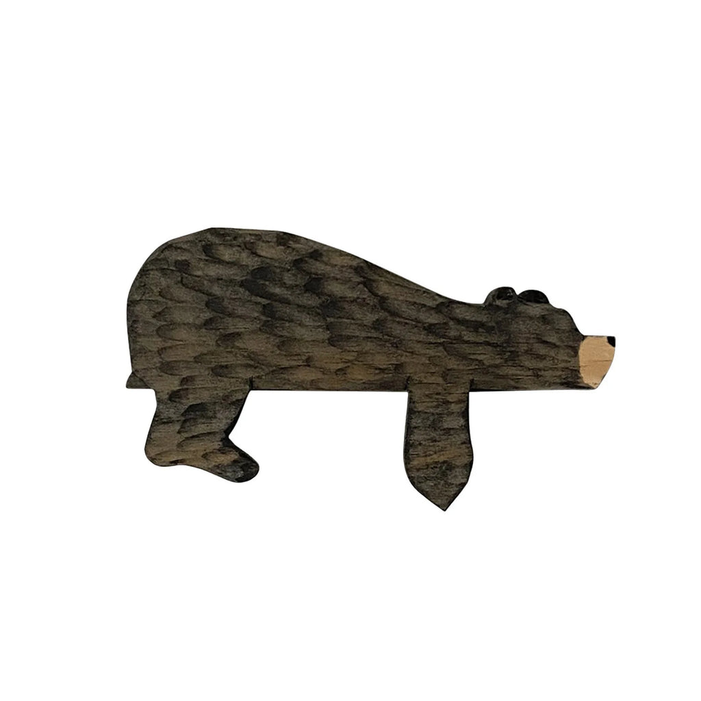 Wooden Brown Bear Door Topper